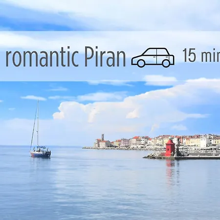 Apartman Sea And Sun Ankaran, Near The Beach, Free Parking And Wi-fi, Stunning Sunset, 80m2 Ankaran