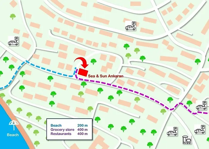 Sea And Sun Ankaran, Near The Beach, Free Parking And Wi-fi, Stunning Sunset, 80m2 Apartmán